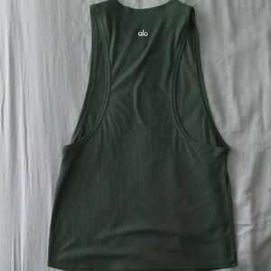 Alo Heat Wave Tank- Hunter Green